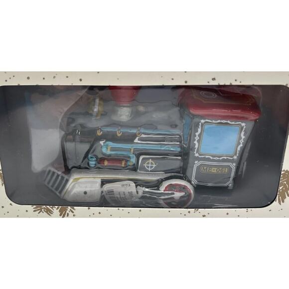 Trimsetter by Dillard's Blown Glass Train Locomotive Ornament U246 - Picture 2 of 3